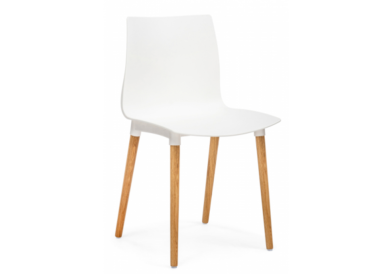 Пластиковый стул Кобе белый (44x49x80). 