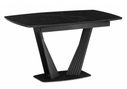 Керамический стол Вейл 140(180)х80 черный мрамор shakespeare black / черный (80x75)
