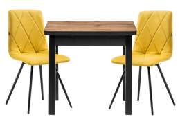 Обеденная группа Гуидо velutto 28 / черный / дуб вотан ()